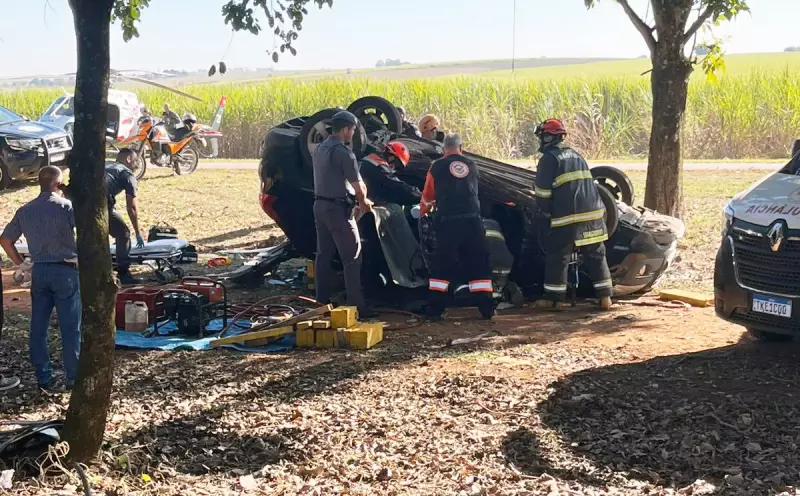 Mulher em estado grave após colisão na SP-304, em Elias Fausto — veja detalhes
