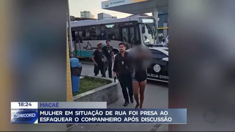 Mulher em situação de rua esfaqueia companheiro em Macaé: veja detalhes do crime chocante