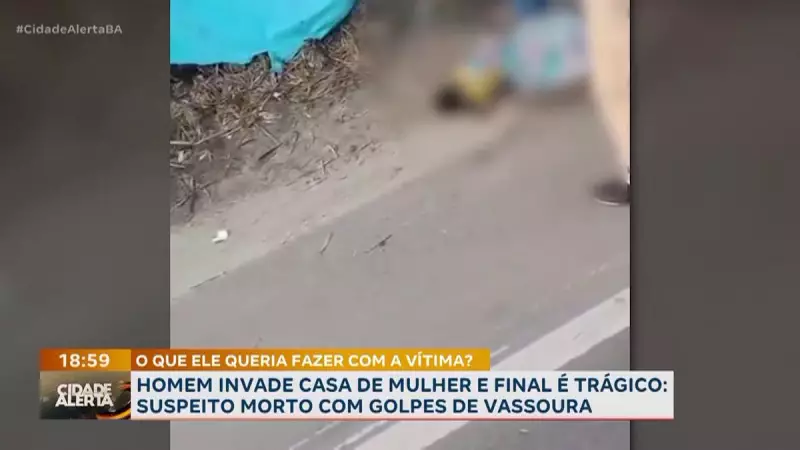 Mulher se defende de invasor e mata homem com vassouradas no interior da Bahia