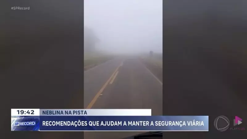 Neblina intensa no interior de SP: motoristas devem redobrar atenção