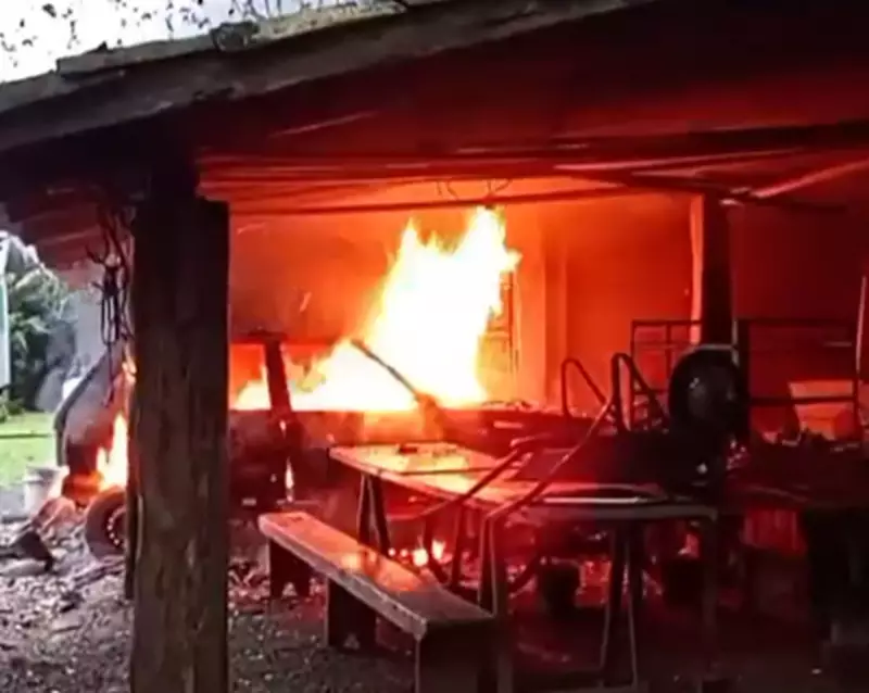 Neto é preso após incendiar carro da avó que se recusou a emprestá-lo em SC