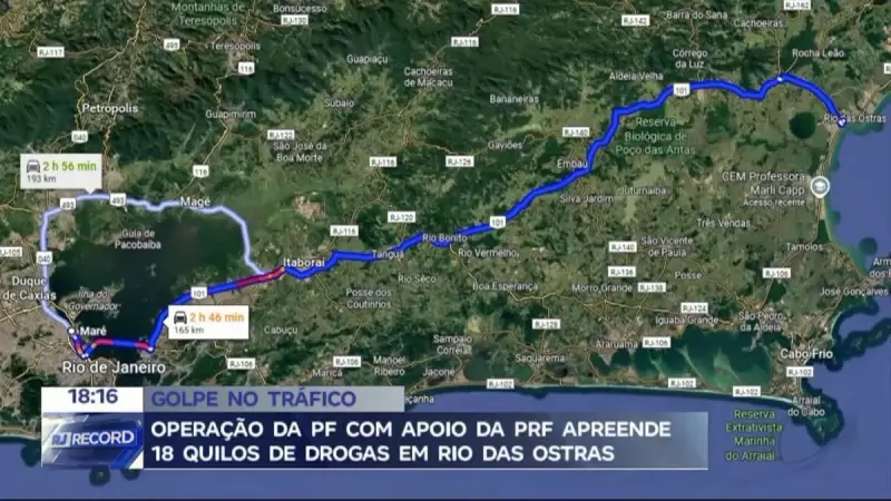 Operação conjunta apreende 18 kg de drogas em Rio das Ostras: veja detalhes