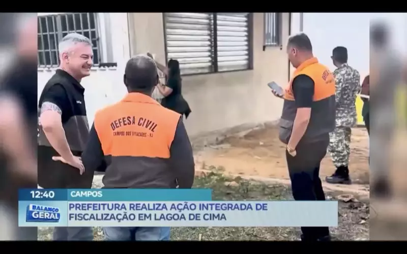 Operação conjunta fiscaliza irregularidades na Lagoa de Cima: veja o que foi encontrado