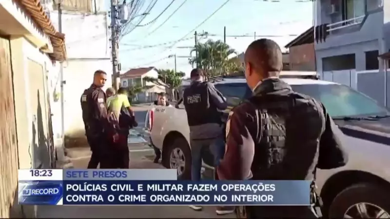 Operação conjunta no RJ: Polícias Civil e Militar desmontam esquema do crime organizado no interior