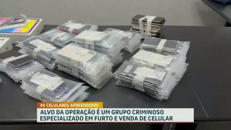 Operação contra golpes em MG: Polícia apreende 80 celulares e eletrônicos em mega ação
