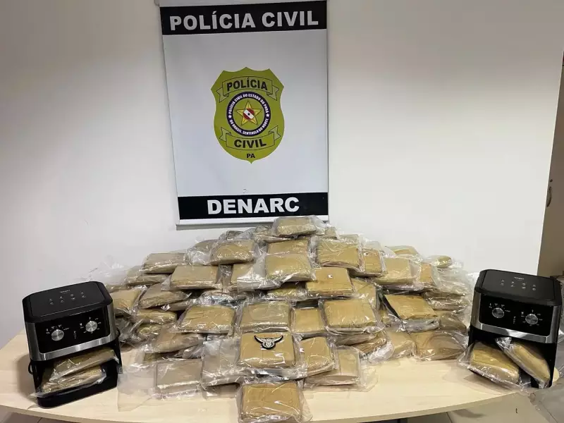 Operação da Polícia apreende 152 kg de maconha escondidos em air fryers no Porto de Belém