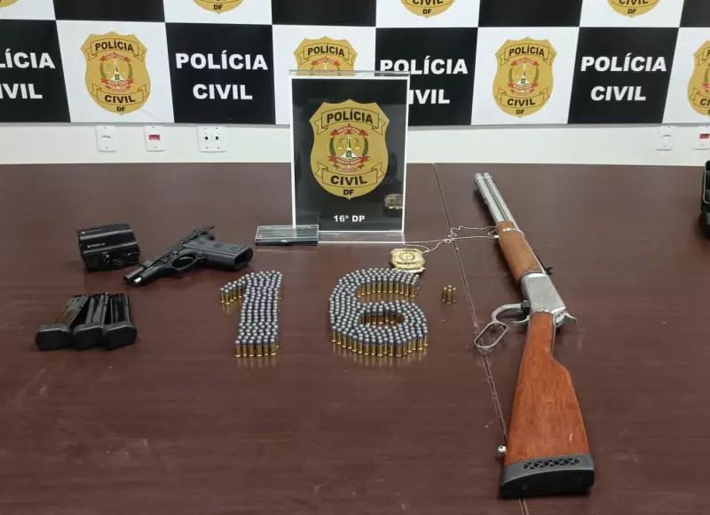 Operação da Polícia Civil apreende arsenal de CACs com registros cassados no DF
