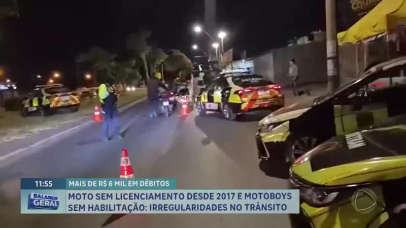 Operação do Detran flagra motociclistas sem habilitação em Ceilândia: multas e apreensões