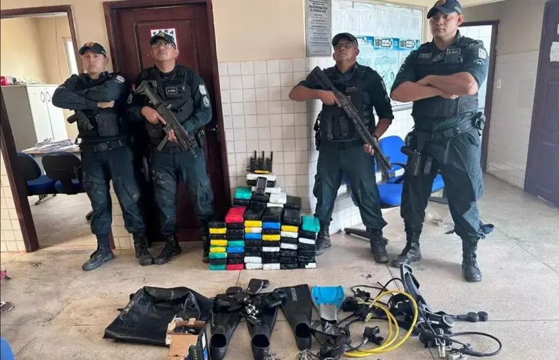 Operação policial apreende 130 kg de drogas em área de difícil acesso no Marajó