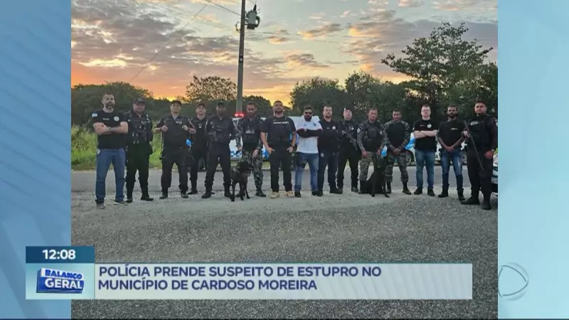 Operação policial em Cardoso Moreira-RJ prende suspeito de estupro e apreende drogas