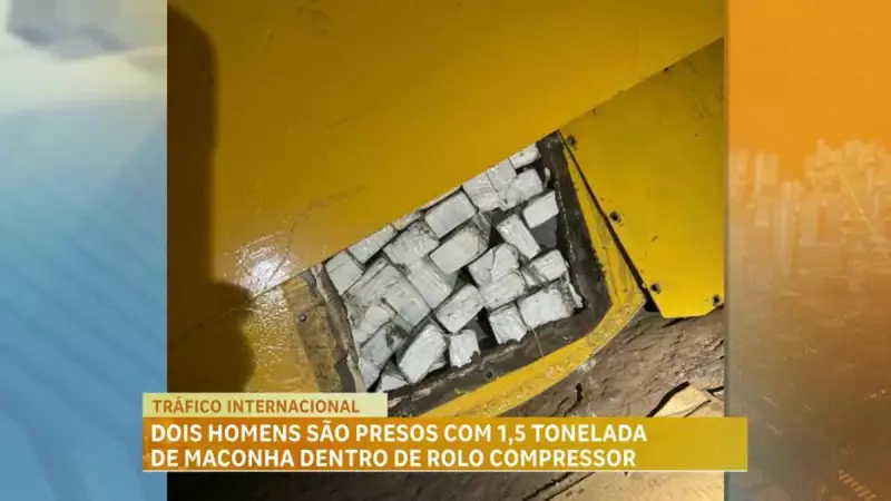 Operação policial em MG apreende mais de 1.800 barras de maconha e prende duas pessoas