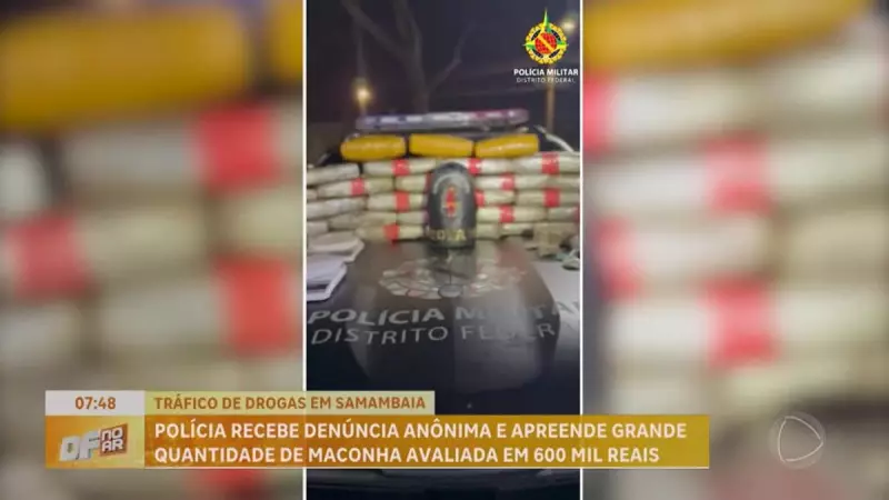 Operação policial em Samambaia-DF apreende R$ 600 mil em drogas e prende suspeitos