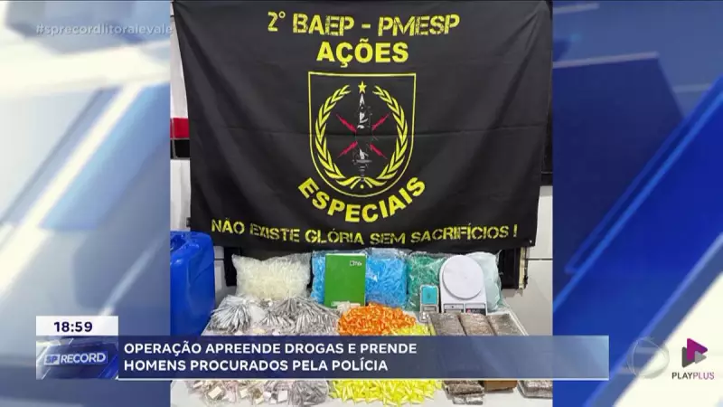 Operação policial na Baixada Santista apreende drogas e prende suspeitos em ação estratégica