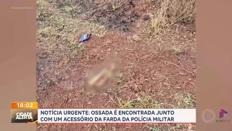 Ossada com distintivo da PM é achada em Ribeirão Preto: mistério envolve desaparecimento