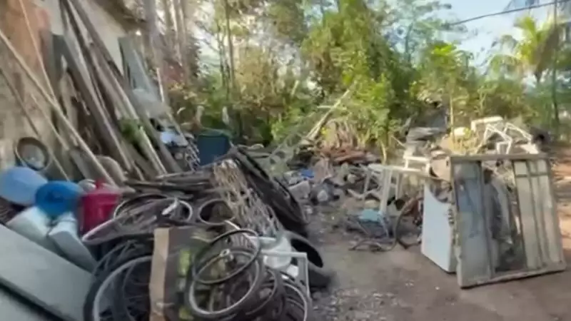 Pai e filhos são flagrados em ferro-velho ilegal em Duque de Caxias — veja o que aconteceu