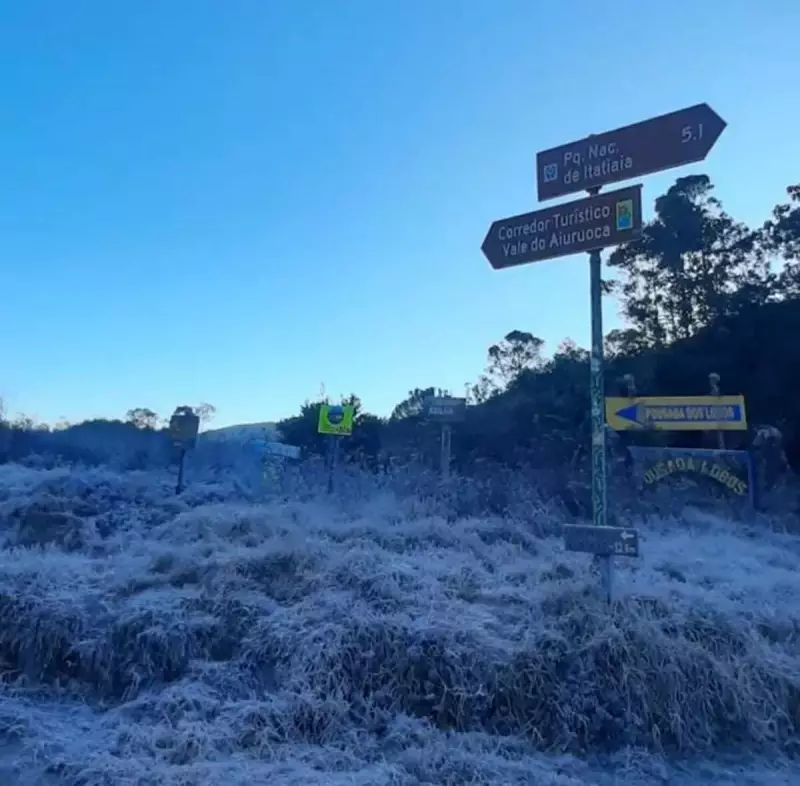 Parque Nacional do Itatiaia registra menor temperatura do Brasil com impressionantes 9,2°C