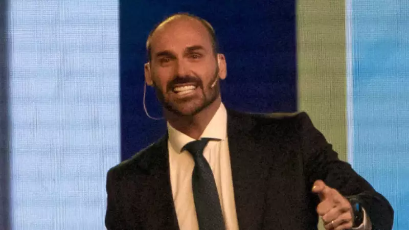 PF rebate Eduardo Bolsonaro após ameaça a delegado em live nos EUA: crise política esquenta