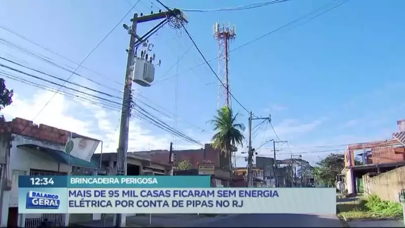 Pipas causam apagão em mais de 95 mil casas no RJ: entenda os riscos