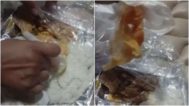 Plástico na marmita: idosa encontra luva em refeição de hospital em Fortaleza