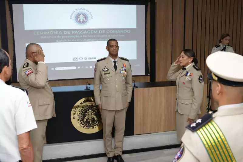 PM-BA anuncia mudanças no comando do Batalhão Escolar e do Gêmeos — veja os novos nomes