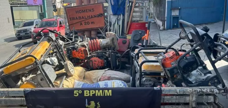 PM recupera caminhão e equipamentos da Sabesp avaliados em R$ 230 mil após roubo na Zona Norte de SP