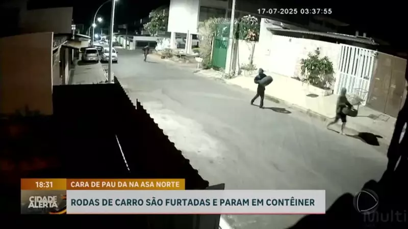 PM recupera rodas de carro furtado em Brasília após denúncia de morador — veja como aconteceu