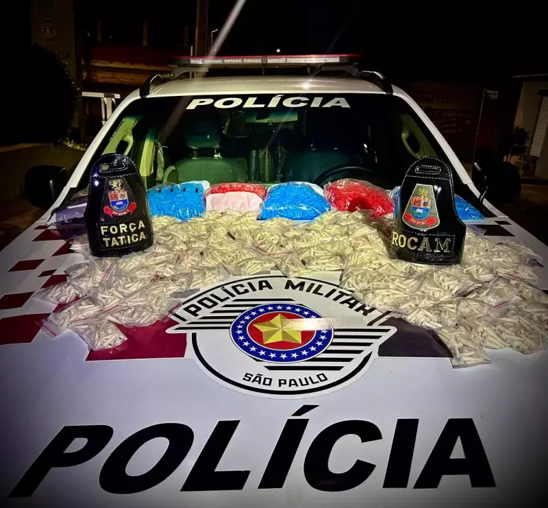 Polícia apreende 35 mil porções de cocaína escondidas em airbag de carro em Limeira; dois presos