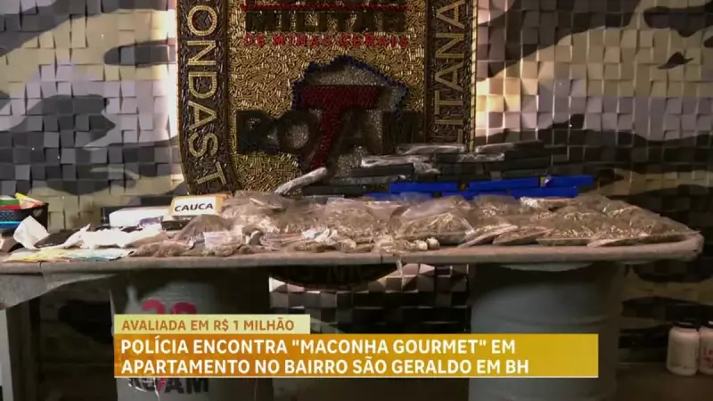 Polícia apreende maconha gourmet de luxo em apartamento de alto padrão no São Geraldo, BH