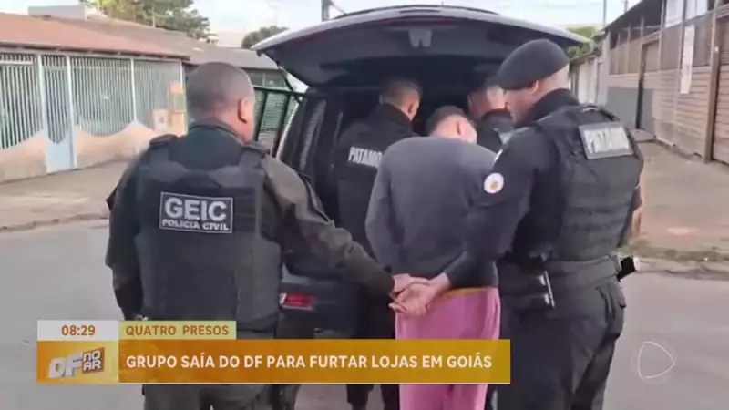 Polícia desarticula quadrilha de furtos em operação interestadual no DF, SP, Goiás e MT