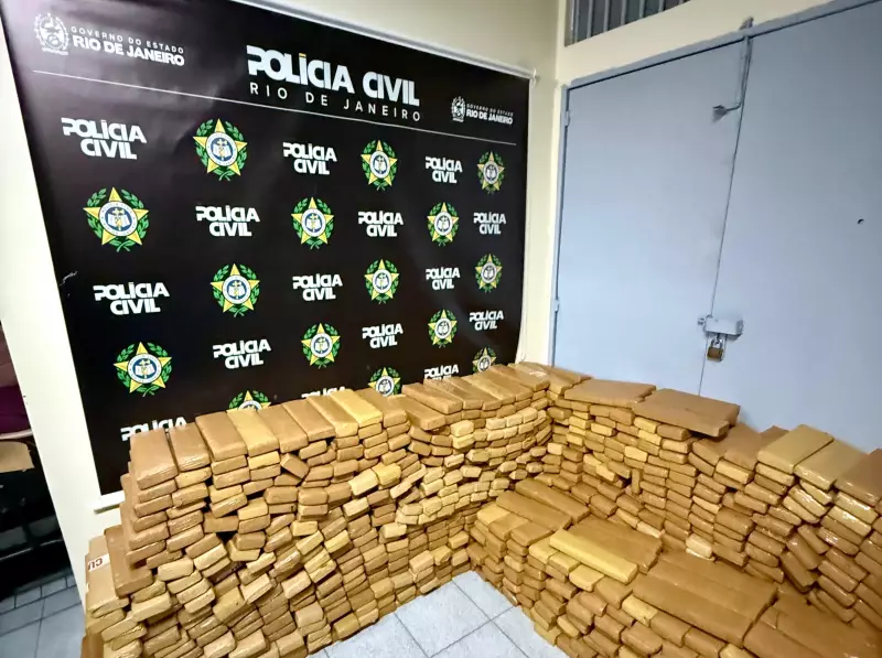 Polícia do Rio apreende uma tonelada de maconha em caminhão-tanque: veja detalhes