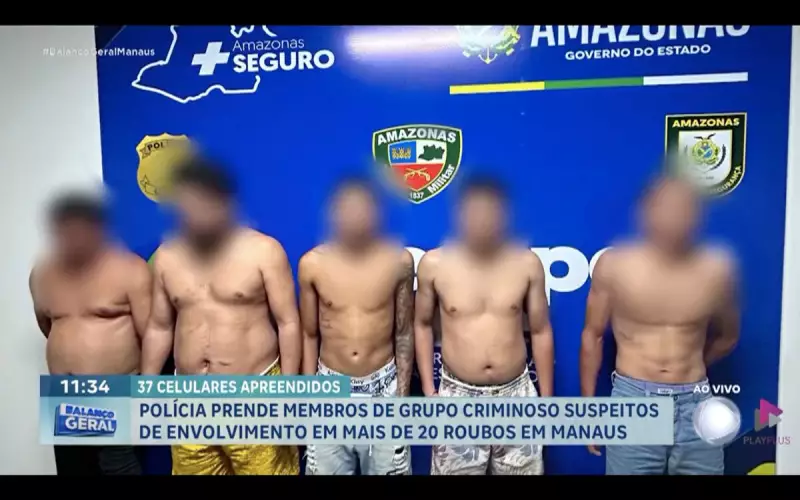 Polícia prende integrantes de quadrilha suspeita de mais de 20 roubos de celulares em Manaus