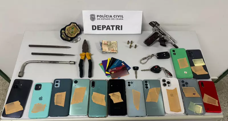 Polícia prende quadrilha que aterrorizava Fortaleza com assaltos a farmácias e motoristas de aplicativo