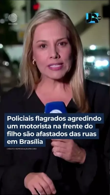 Policiais são afastados após agredir motorista na frente do filho em cena chocante