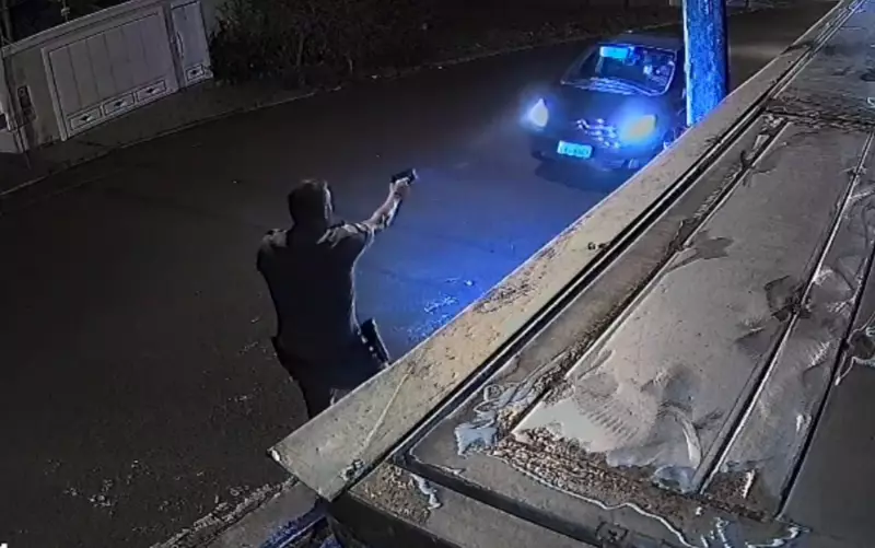 Policial militar reage a assalto em Brodowski e bandido acaba preso — veja o vídeo