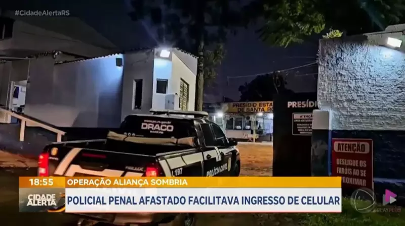 Policial penal é afastado no RS por suspeita de facilitar entrada de celulares em presídio