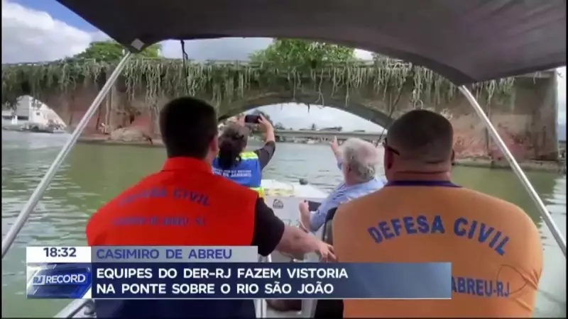 Ponte sobre o Rio São João passa por vistoria no RJ: entenda os detalhes