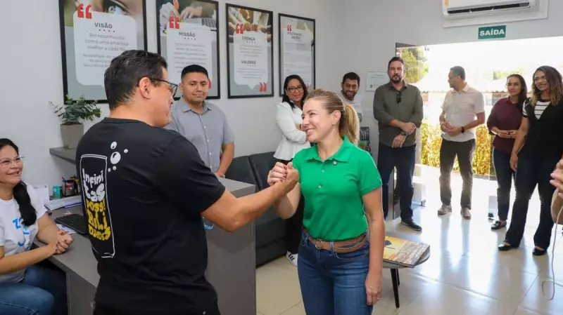 Prefeita de Várzea Grande impulsiona economia local com visita a empresas estratégicas