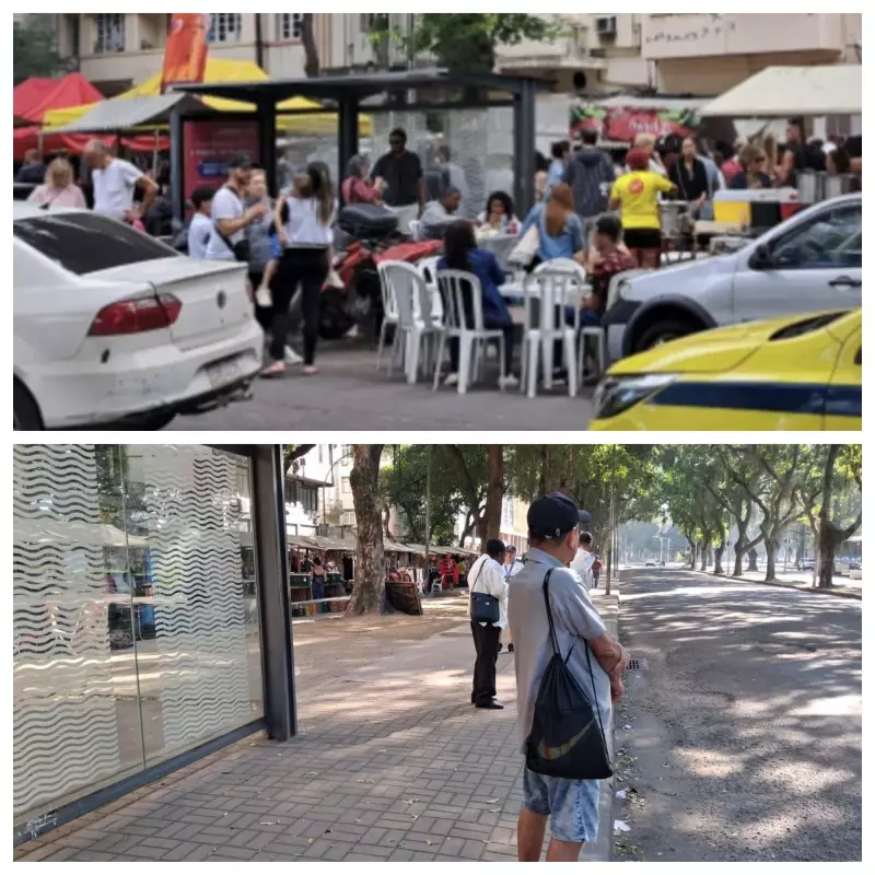 Prefeitura do Rio orienta retirada de estruturas em calçadas próximo à Feira da Glória