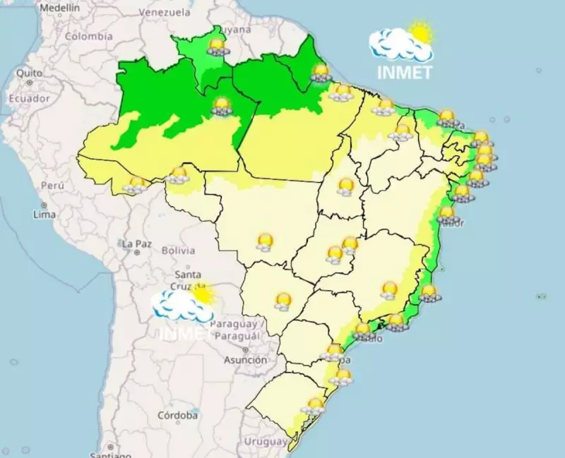 Previsão do tempo: Domingo com chuva no litoral brasileiro — saiba como se preparar