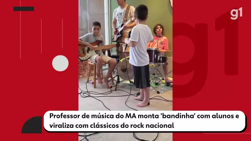 Professor do MA transforma alunos em banda de rock e conquista a internet