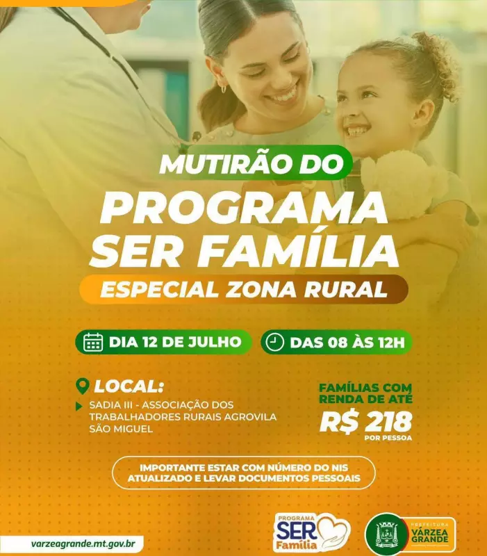 Programa Ser Família leva atendimento essencial à zona rural de Mato Grosso