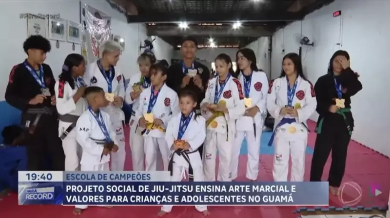 Projeto social transforma crianças em campeões de jiu-jitsu no Pará