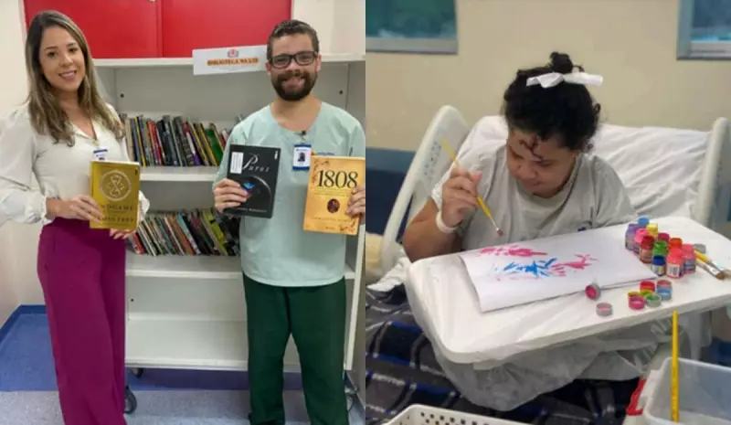 Projetos inovadores levam leitura e arte para pacientes em UTI do Hospital São Lucas