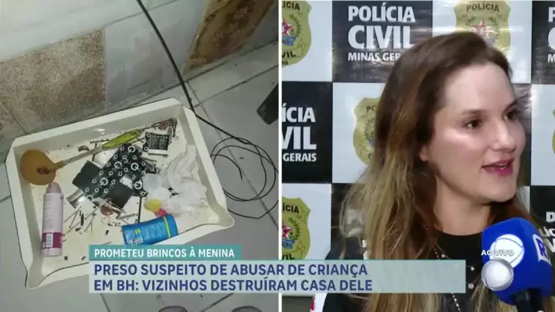 Promessa de brincos vira pesadelo: Polícia detalha caso chocante de violência contra criança na Grande BH