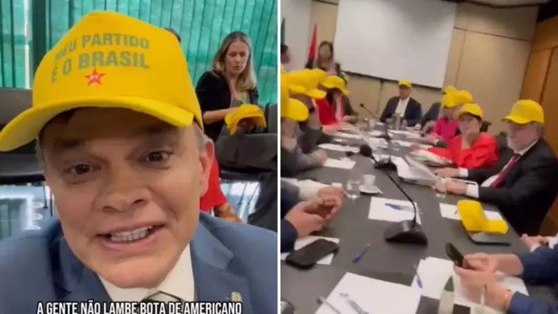 PT se apropria de slogan bolsonarista em meio à guerra comercial de Trump — e a ironia não passa despercebida