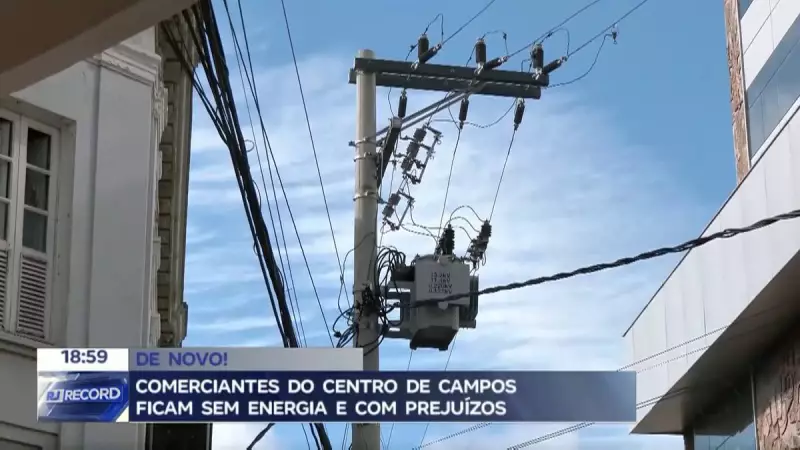 Quedas de energia em Campos dos Goytacazes prejudicam comércio local e geram revolta