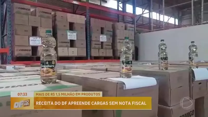 Receita do DF apreende 87 mil latas de cerveja e 62 toneladas de feijão em operação fiscal