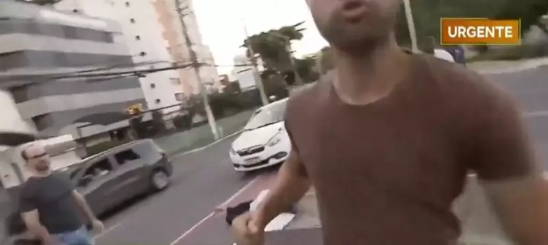Repórter da Record é agredido durante transmissão ao vivo em Salvador: veja o vídeo chocante