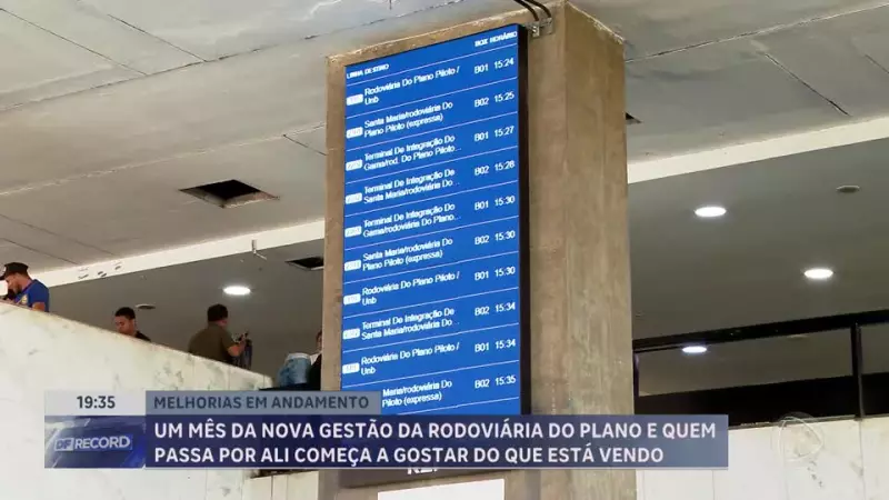 Rodoviária do Plano Piloto em Brasília ganha melhorias após um mês de nova gestão