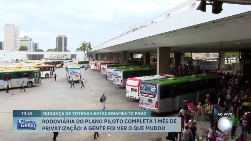 Rodoviária do Plano Piloto em Brasília mostra avanços após privatização: confira as mudanças!